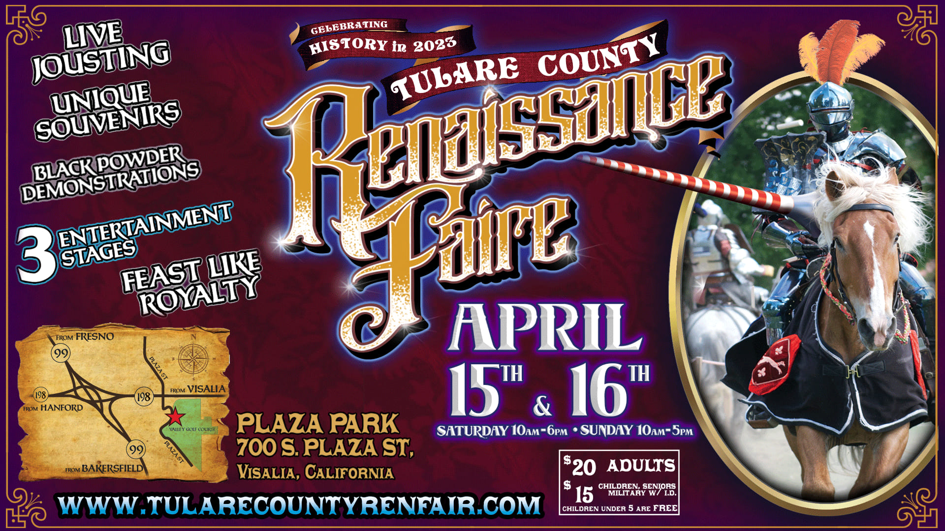 Tulare County Renaissance Faire Homeschooler Tickets Wild Hearts